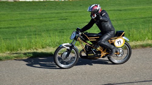 Bultaco Sc 125,  Hillclimb,  Motociklų,  Oldtimer,  Dviratis