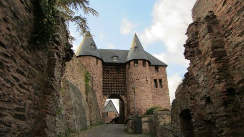 Burg Hengebach, Pilis, Heimbach, Eifelio Nacionalinis Parkas, Eifel, Vokietija, Pastatas