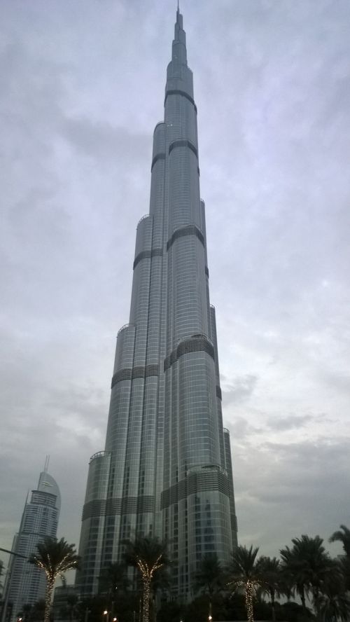 Burj Khalifa, Dubai, Uae, Pastatas, Burj, Khalifa, Arabas, Viduryje, Rytus, Dangoraižis, Prabanga, Orientyras, Turizmas