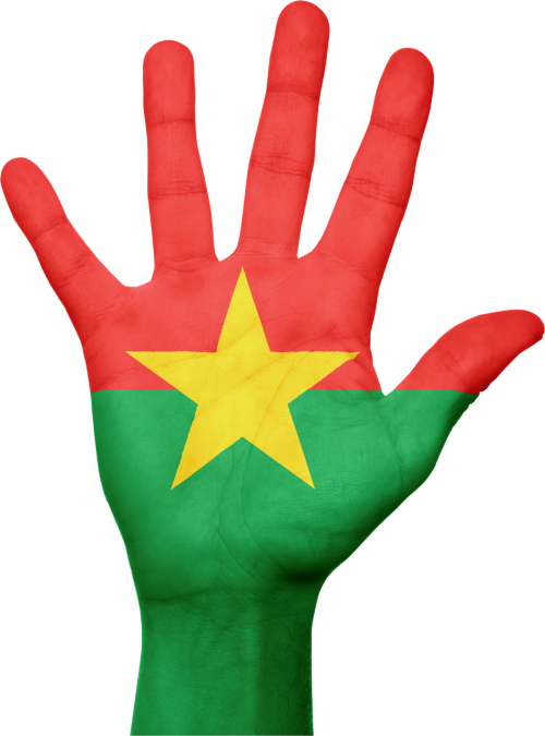 Burkina Fasas, Vėliava, Ranka, Nacionalinis, Pirštai, Patriotinis, Patriotizmas, Afrika, Burkinabė