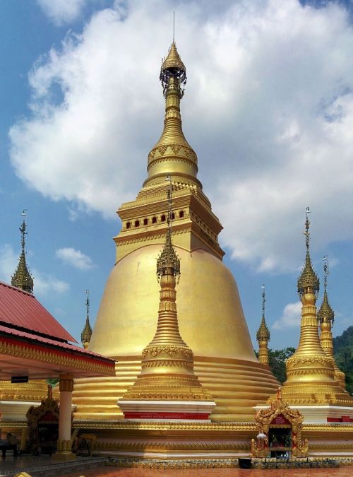 Burma, Tailandas, Budizmas, Pagoda, Chedi, Menas, Auksas, Asija, Kelionė, Paauksuotas