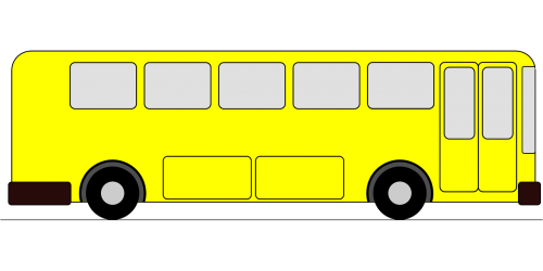 Autobusas, Viešasis Transportas, Gabenimas, Treneris, Eismas, Automobiliai, Automobilis, Nemokama Vektorinė Grafika
