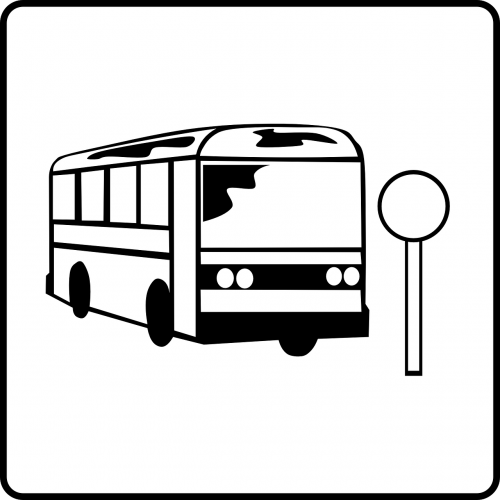 Autobusas, Paslaugos, Autobusų Stotelė, Nemokama Vektorinė Grafika
