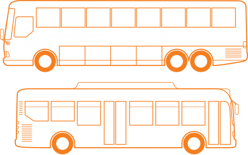Autobusas, Treneris, Tranzitas, Gabenimas, Kelionė, Nemokama Vektorinė Grafika