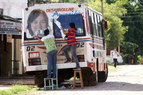 Autobusas, Žmogus, Kelias, Paragvajus, Pietų Amerika