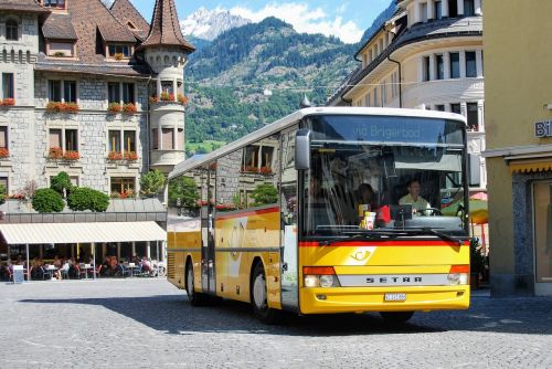 Autobusas, Viešasis Transportas, Miestas, Šveicarija