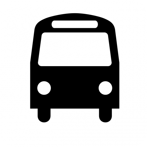 Autobusas, Viešasis Transportas, Juoda, Simbolis, Nemokama Vektorinė Grafika