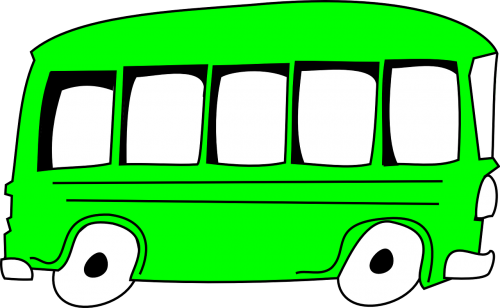 Autobusas, Mokykla, Britanija, Retro, Greitai, Žalias, Animacinis Filmas, Nemokama Vektorinė Grafika