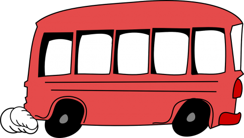 Autobusas, Transportas, Londonas, Raudona, Juokinga, Bėgimas, Dūmai, Nemokama Vektorinė Grafika