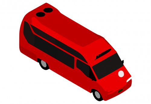 Autobusas, Van, Vežėjas, Raudona, Transportas, Sunkvežimis, Kelionė, Eismas, Variklis, Nemokama Vektorinė Grafika