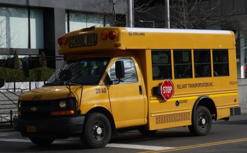 Autobusas, Mokyklinis Autobusas, Niujorkas, Kelias, Transportas