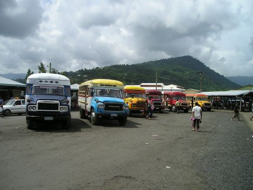 Autobusai, Samoa, Egzotiškas, Pietų Jūra
