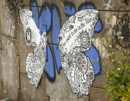 Grafiti,  Drugelis,  Dažytos,  Drugelis Graffiti
