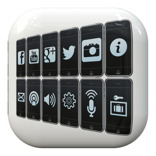 Mygtukas, Simbolis, Piktograma, Facebook, Twitter, Mikrofonas, Garsiakalbiai, Socialinis, Žiniasklaida, Socialinė Žiniasklaida, Tema, Dizainas, Tinklo Puslapis