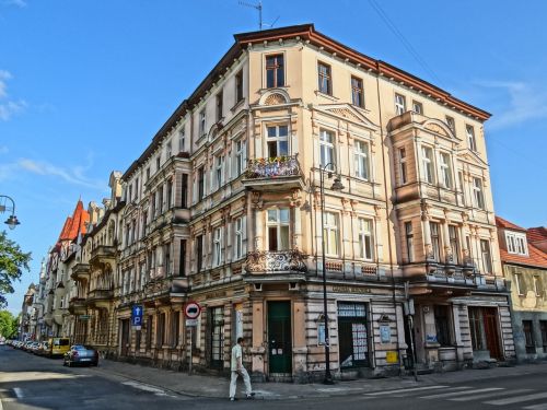 Bydgoszcz, Cieszkowskiego Gatvė, Namas, Pastatas, Architektūra, Fasadas, Eksterjeras