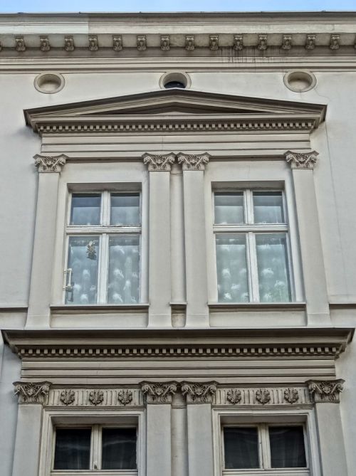 Bydgoszcz, Pilasters, Architektūra, Langas, Fasadas, Pastatas, Struktūra
