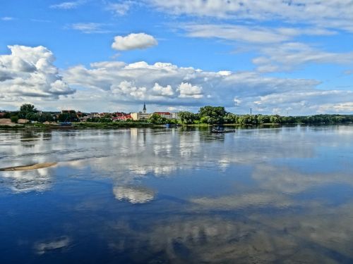 Bydgoszcz, Kranto, Vaizdas, Ežeras, Vanduo, Stiklinis, Atspindys