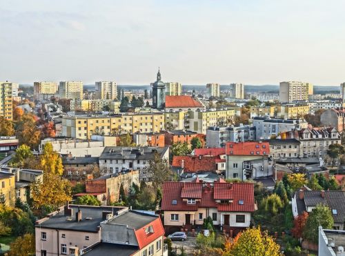 Bydgoszcz, Vaizdas, Panorama, Lenkija, Miestas, Pastatai, Gyvenamasis Plotas