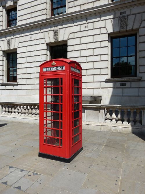 Kajutė, Telefonas, Raudona Kabina, Anglų Kalba, Londonas, Telefono Būdelė, Raudona, Anglų