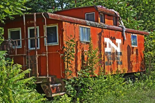 Caboose,  Geležinkelis,  Traukinys,  Geležinkelis