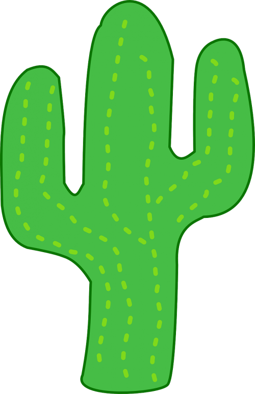 Kaktusas, Erškėčių, Šuoliai, Kaktusai, Planą, Dykuma, Botanika, Sausas, Flora, Žalias, Nemokama Vektorinė Grafika