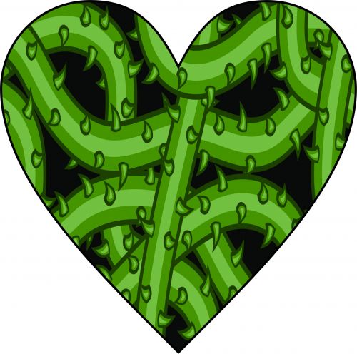 Širdis,  Žalias,  Kaktusas,  Modelis,  Augalas,  Simbolis,  Meilė,  Kaktusas Širdis