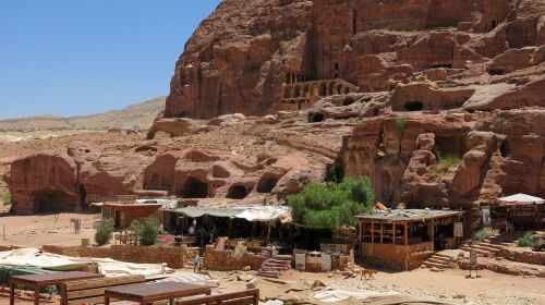 Kavinė, Petra, Jordan, Senovės, Arabų, Tradicinis, Beduinas