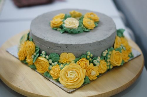 Tortas, Buttercream, Gėlė
