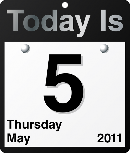 Kalendorius, Šiandien, Data, Diena, Nemokama Vektorinė Grafika