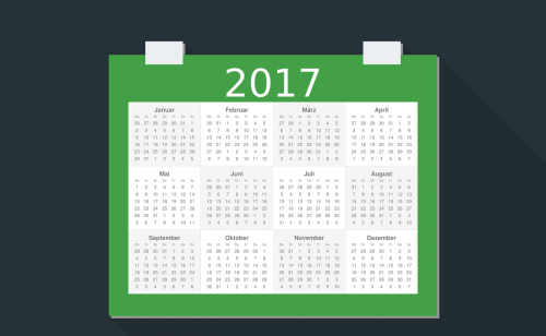 Kalendorius, 2017, Medžiaga, Dizainas, Nemokama Vektorinė Grafika
