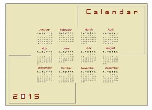 Kalendorius & Nbsp,  2015,  2015 M.,  Kalendorius,  Planuotojas,  Apdaila,  Metai,  Mėnuo,  Mėnesių,  Duomenys,  2015 Kalendorius
