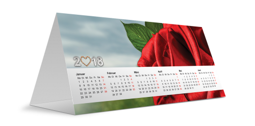 Kalendorius, 2018, Naujieji Metai, Rožė, Širdis, Naujųjų Metų Diena, Naujųjų Metų Vakaras