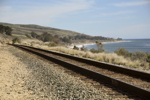 Geležinkelis,  Kalifornija,  Vandenynas,  Naršyti,  Pakrantė,  Kraštovaizdis,  Kalifornijos Paplūdimio Geležinkelio Keliai