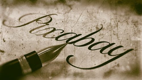 Kaligrafija, Pixabay, Vintage