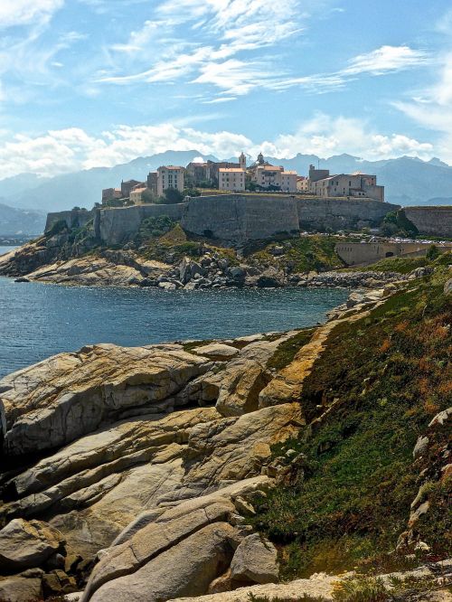 Calvi, Citadelė, Jūros Dugnas, Korsika, Tvirtovė, Kraštovaizdis, Uostas, Natūralus