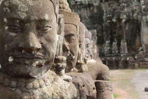 Kambodža, Angkor, Šventyklos Kompleksas, Angkor Wat, Skulptūra, Khmer, Unesco Pasaulio Paveldas, Asija