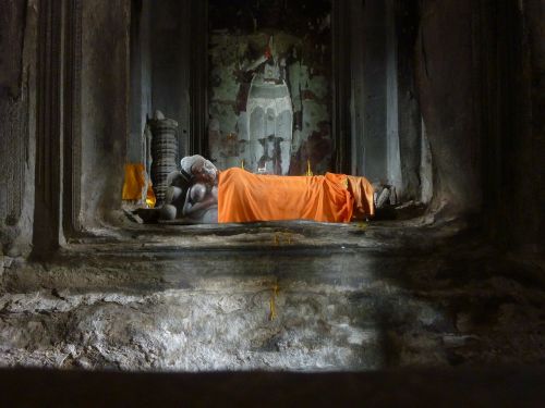 Kambodža, Angkor Wat, Šventykla, Buda, Altorius