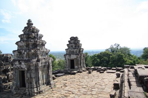 Kambodža, Šventykla, Angkor Wat, Griuvėsiai, Archeologija, Relikvijos, Festivalis, Dangus, Miškas