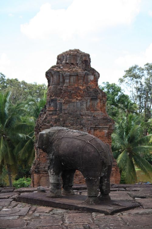 Kambodža, Angkor Wat, Festivalis, Griuvėsiai, Šventykla, Dramblys, Miškas, Statula, Akmens Statula