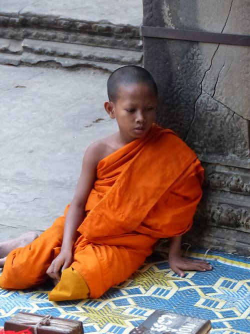 Kambodža,  Vienuolis,  Angkor Wat