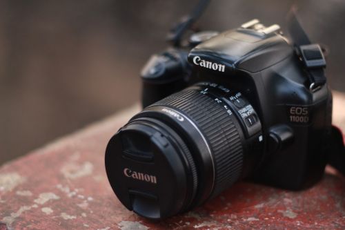 Fotoaparatas, Canon Eos 1100D, Dslr, Objektyvas, Kanonas
