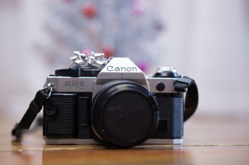Fotoaparatas, Kalėdos, Kanonas, Vintage, Šventė, Xmas, Fotografija, Įranga, Įrankis, Nuotrauka