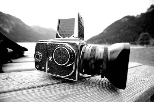 Fotoaparatas, Analogas, Ežeras, Mamija, Vidutinio Formato, Filmas, Vintage, Retro