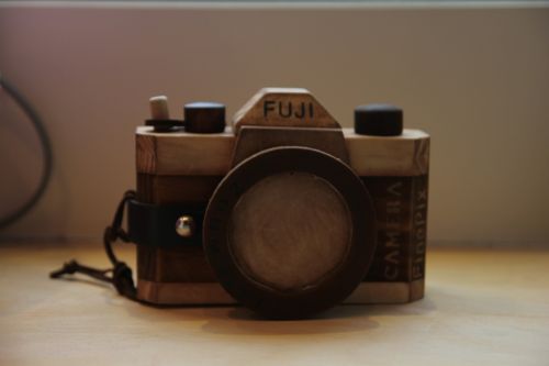 Fotoaparatas, Vintage, Medžio Drožinėjimas