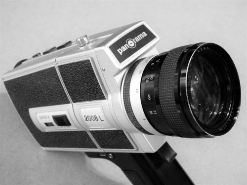 Fotoaparatas, Kinematografinės Kameros, Super8, Panorama, Senas, Filmas, Juoda Ir Balta