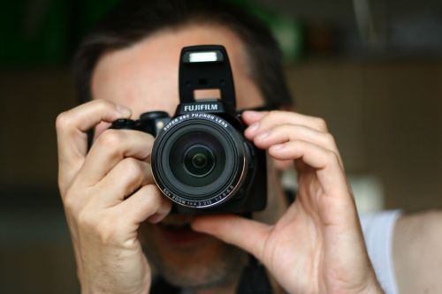 Fotoaparatas, Fotografas, Sutelkti Dėmesį, Fotografija, Vyras, Ranka, Objektyvas