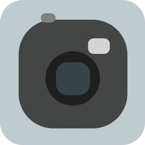 Fotoaparatas, Nuotrauka, Butas, Paprastas, Vaizdai, App-Icon, Piktograma, App, Siųsti, Objektyvas, Blykstė, Nemokama Vektorinė Grafika