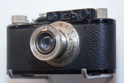 Fotoaparatas, Nuotrauka, Filmas, Nuotrauka, Leica Ii, 1932, Leitz, Kompaktiška Kamera, Mažos Formos Filmas, 35 Mm Plėvelė, Senas, Senovinis, Retenybė