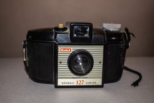 Fotoaparatas, Senovinis, Vintage, Senas, Fotografija, Įranga, Klasikinis, Kodak, Brownie 127
