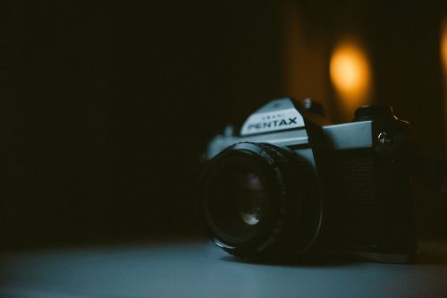 Fotoaparatas, Juoda, Fotografija, Blur, Bokeh
